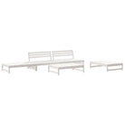Massief Grenenhout Loungeset voor in de tuin met zachte kussens - Tuinsets