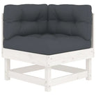 Massief grenenhout loungeset voor tuin met zachte kussens - Tuinsets