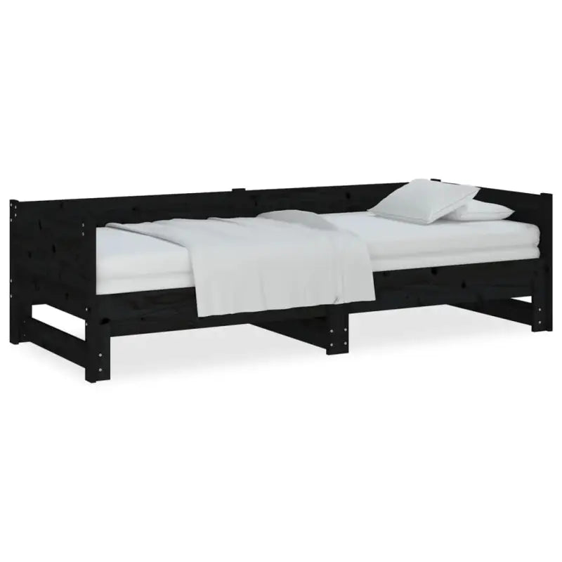 Massief grenenhout multifunctionele uitschuifbare slaapbank met totale afmetingen - Bedden & bedframes