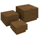 Massief grenenhout opbergboxen voor grote en kleine opbergboxen - Opbergkasten & lockerkasten
