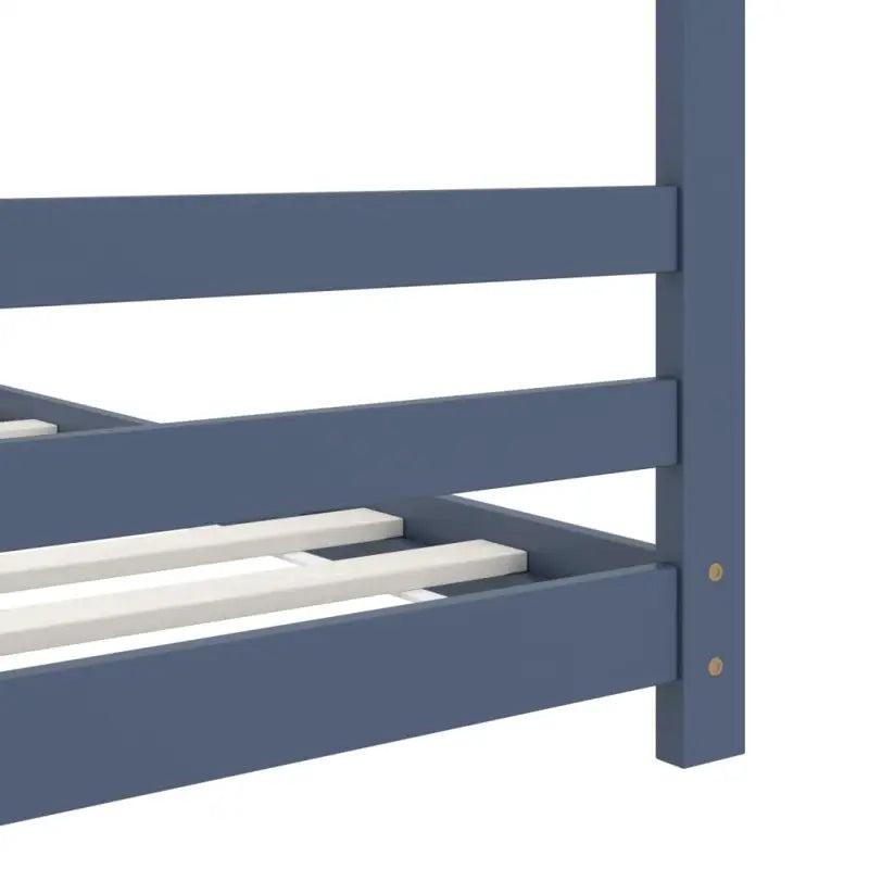 Massief Grenenhout Peuter- en Kinderbed met Boomhutstijl en Bedgordijnen - Peuter- & kinderbedden