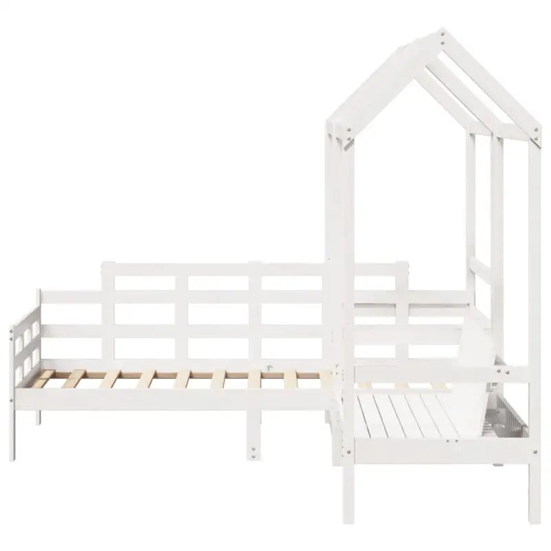 Massief Grenenhout Slaapbank en Bank in Wit voor Slaapkamer en Woonkamer - Bedden & bedframes