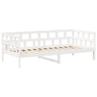 Massief Grenenhout Slaapbank met Huisje en Bankje in Witmateriaal - Bedden & bedframes