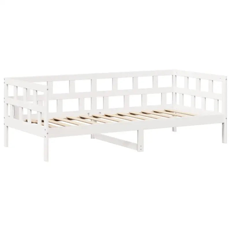 Massief Grenenhout Slaapbank met Huisje en Bankje in Witmateriaal - Bedden & bedframes