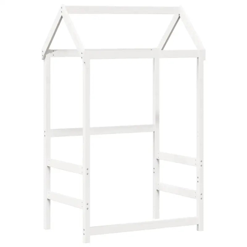 Massief Grenenhout Slaapbank met Huisje en Bankje in Witmateriaal - Bedden & bedframes