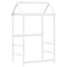 Massief grenenhout slaapbank met open zijdeur in wit materiaal - Bedden & bedframes