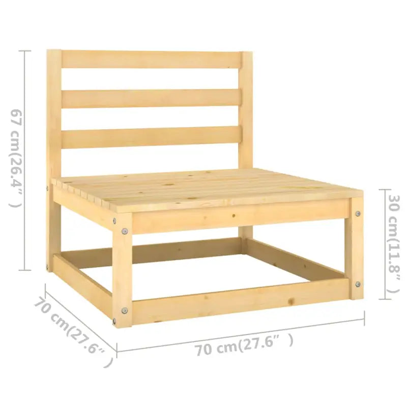 Massief Grenenhout tuinset voor ontspannen buitenmomenten - Tuinsets