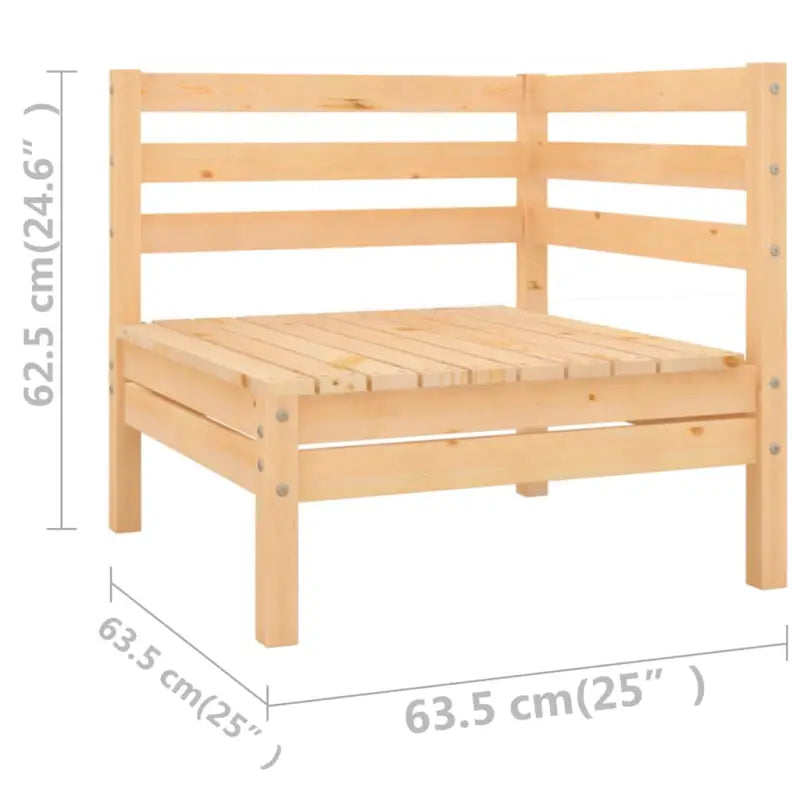 Massief grenenhout tuinset voor ontspanning en gezelligheid in de tuin - Tuinsets