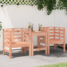 Massief grenenhout tuinstoelen voor gezellige tuin of terras leestijd - Natuurlijk douglashout / 2 - Tuinstoelen
