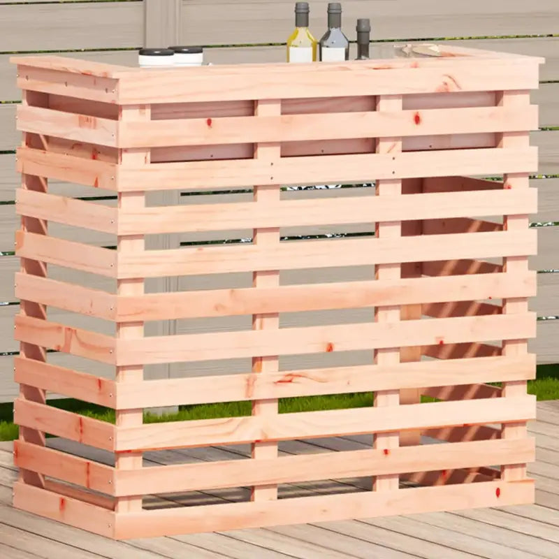 Massief Grenenhout tuintafel voor buiten voor gezellige momenten - Natuurlijk douglashout / 113,5 x 50 x 103 cm / 1