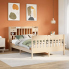 Massief Grenenhouten Bedframe met Extra Opbergruimte voor een Goede Nachtrust - Naturel / 140 x 200 cm - Bedden &