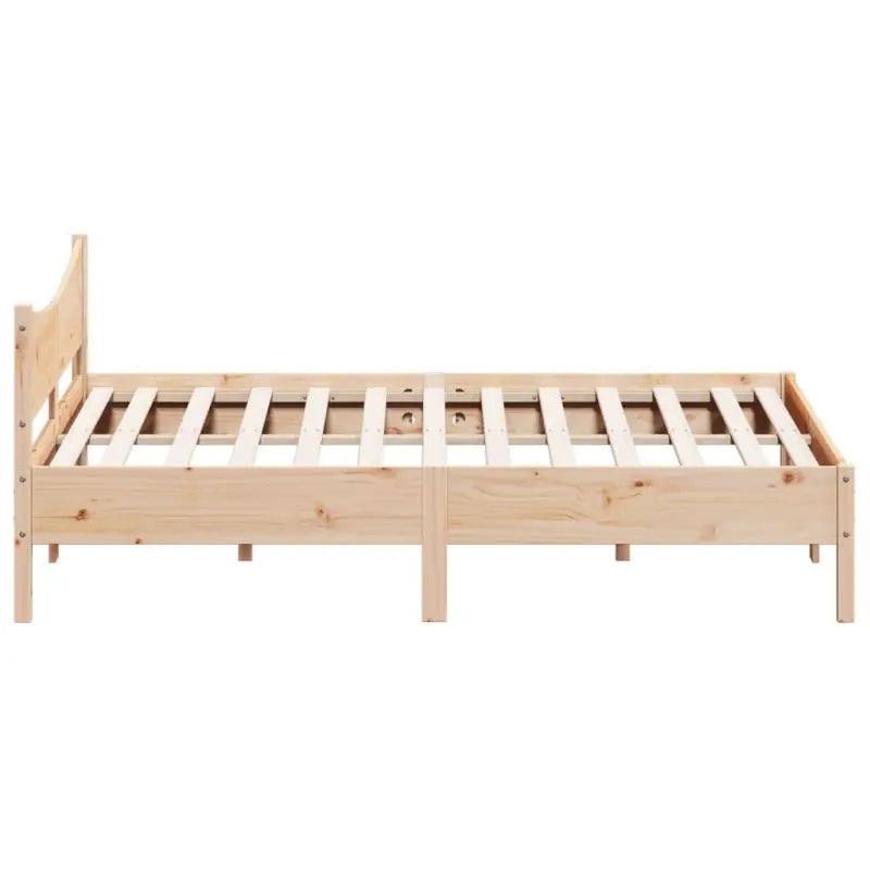 Massief Grenenhouten bedframe met multiplex lattenbodem en uitstekende ondersteuning - Bedden & bedframes