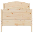 Massief Grenenhouten Bedframe met Multiplex Lattenbodem - Bedden & bedframes