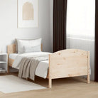 Massief Grenenhouten Bedframe met Multiplex Lattenbodem - Naturel / 100 x 200 cm - Bedden & bedframes