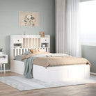 Massief Grenenhouten Bedframe voor Comfort en Natuurlijke Interieurstijl - Wit / 135 x 190 cm - Bedden & bedframes