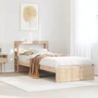 Massief Grenenhouten Bedframe voor een Comfortabele en Decoratieve Slaapruimte - Bruin / 90 x 190 cm - Bedden &