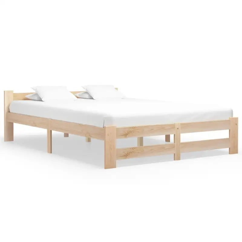 Massief Grenenhouten Bedframe voor een Elegante Slaapkamerstijl - Lichtbruin / 120 x 200 cm - Bedden & bedframes