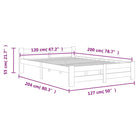 Massief Grenenhouten Bedframe voor een Elegante Slaapkamerstijl - Bedden & bedframes