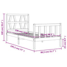 Massief Grenenhouten Bedframe voor een Goede Nachtrust - Bedden & bedframes