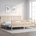 Massief grenenhouten bedframe voor een goede nachtrust en natuurlijk interieur - Naturel / 200 x 200 cm - Bedden &