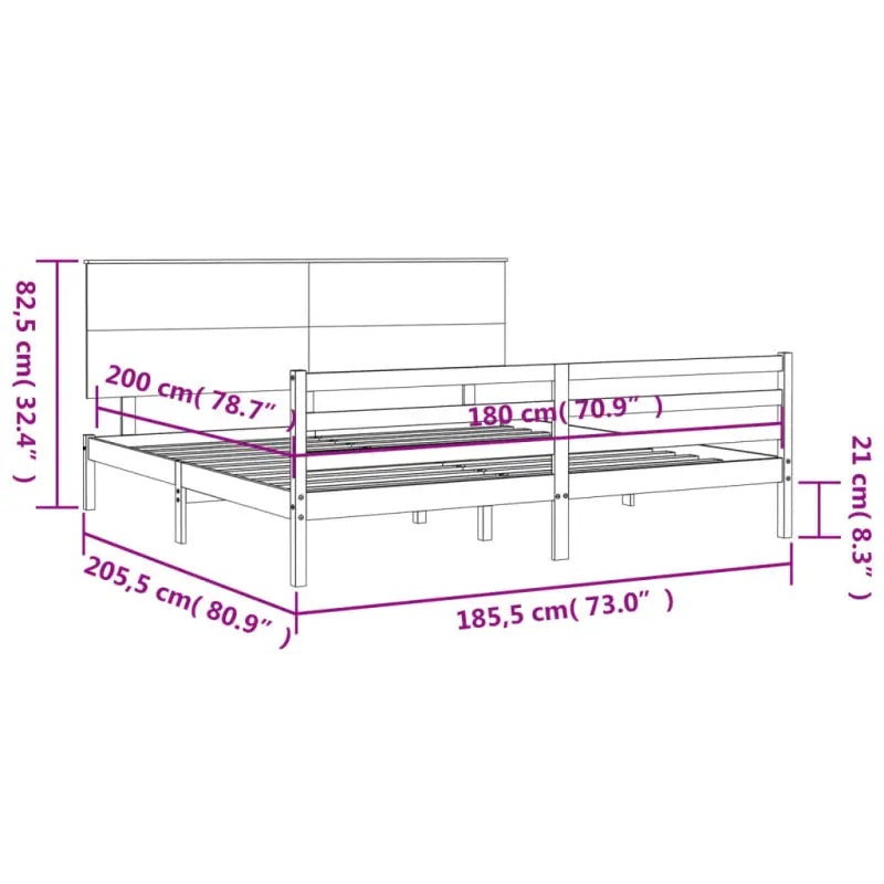 Massief grenenhouten bedframe voor een goede nachtrust en natuurlijk interieur - Bedden & bedframes