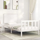 Massief grenenhouten bedframe voor een goede nachtrust en stijlvol interieur - Wit / 90 x 200 cm - Bedden & bedframes