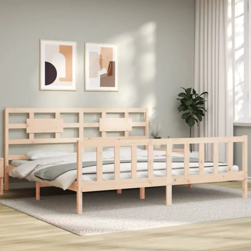 Massief grenenhouten bedframe voor een goede nachtrust - Naturel / 180 x 200 cm - Bedden & bedframes