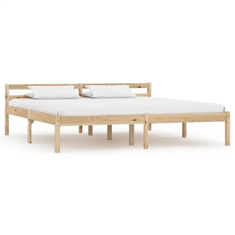 Massief grenenhouten bedframe voor een moderne slaapkamer stijl - Lichtbruin / 160 x 200 cm - Bedden & bedframes