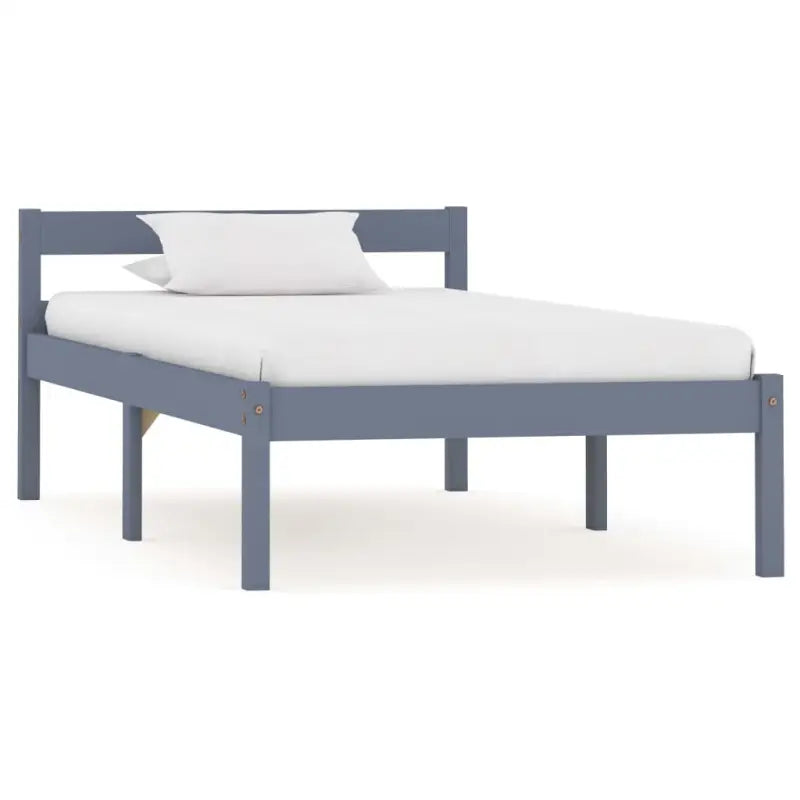 Massief grenenhouten bedframe voor een moderne slaapkamer stijl - Grijs / 90 x 200 cm - Bedden & bedframes