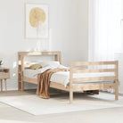 Massief grenenhouten bedframe voor een natuurlijke en comfortabele slaapkamer - Naturel / 90 x 190 cm - Bedden &