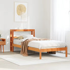 Massief grenenhouten bedframe voor een natuurlijke en comfortabele slaapkamer - Bruin / 100 x 200 cm - Bedden &