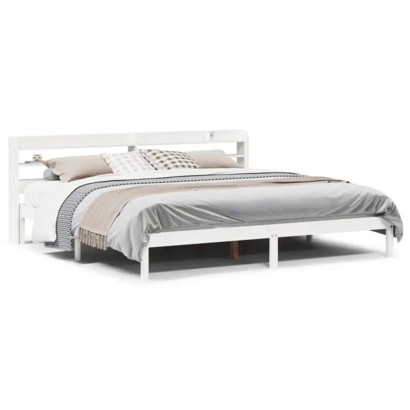 Massief Grenenhouten Bedframe voor een Natuurlijke en Decoratieve Slaapruimte - Bedden & bedframes
