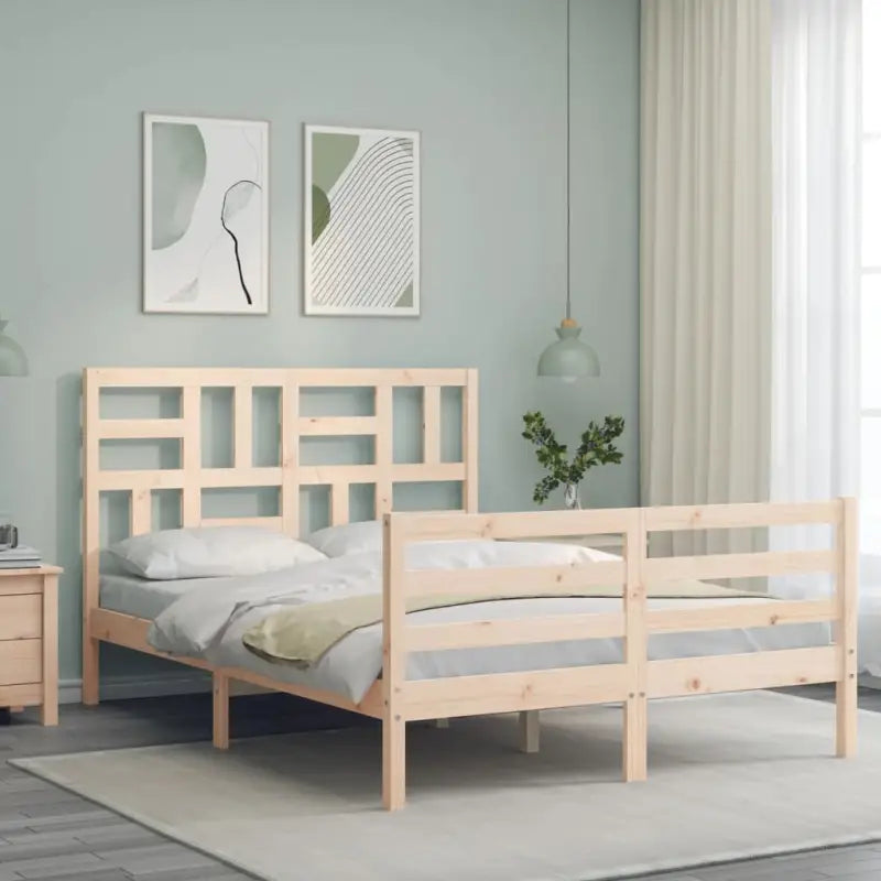 Massief Grenenhouten bedframe voor een natuurlijke en stijlvolle slaapkamer - Bedden & bedframes