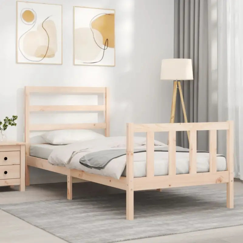 Massief grenenhouten bedframe voor een stevige en natuurlijke uitstraling - Bedden & bedframes