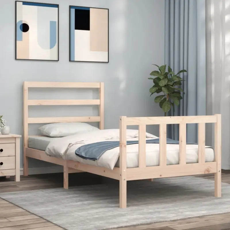 Massief grenenhouten bedframe voor een stevige en natuurlijke uitstraling - Bedden & bedframes