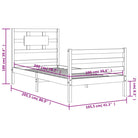 Massief Grenenhouten Bedframe voor Natuur en Comfort in je Interieur - Bedden & bedframes