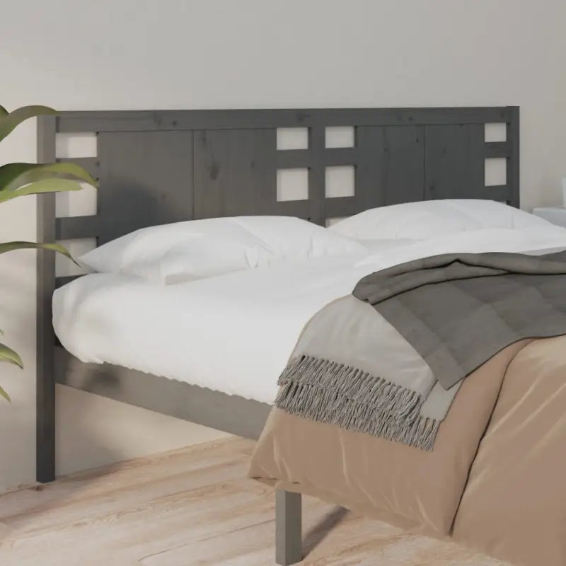 Massief Grenenhouten Hoofdborden voor in Elke Slaapkamer - Grijs / 206 x 100 cm / 1 - Hoofdborden en voetborden