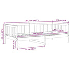Massief grenenhouten multifunctionele slaapbank voor woonkamer en gastenvertrek - Bedden & bedframes