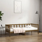 Massief grenenhouten multifunctionele slaapbank voor woonkamer en gastenvertrek - Honingbruin / 80 x 200 cm - Bedden &