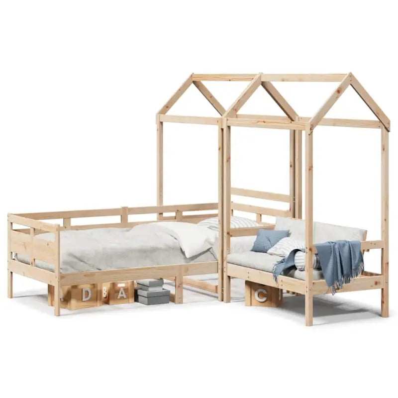 Massief Grenenhouten Slaapbank en Bank voor Slaapkamer en Woonkamer - Bedden & bedframes