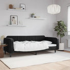 Massief hout 2-in-1 dagbed met modern ontwerp voor woon- of slaapkamer - Zwart / 100 x 200 cm / zonder matras - Bedden