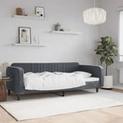 Massief hout 2-in-1 dagbed met modern ontwerp voor woon- of slaapkamer - Donkergrijs / 90 x 200 cm / zonder matras