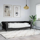 Massief hout 2-in-1 dagbed met modern ontwerp voor woonkamer of slaapkamer - Zwart / 90 x 200 cm / met matras - Bedden
