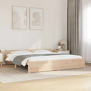 Massief hout bedframe van massief grenenhout met levering bevat - Bedden & bedframes