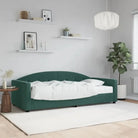 Massief hout dagbed met modern ontwerp voor woonkamer en slaapkamer - Donkergroen / 90 x 200 cm / met matras - Bedden &