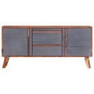 Massief hout dressoir met klassiek ontwerp voor je leefruimte - 120 x 30 x 55 cm / 1 - Dressoirs & buffetkasten