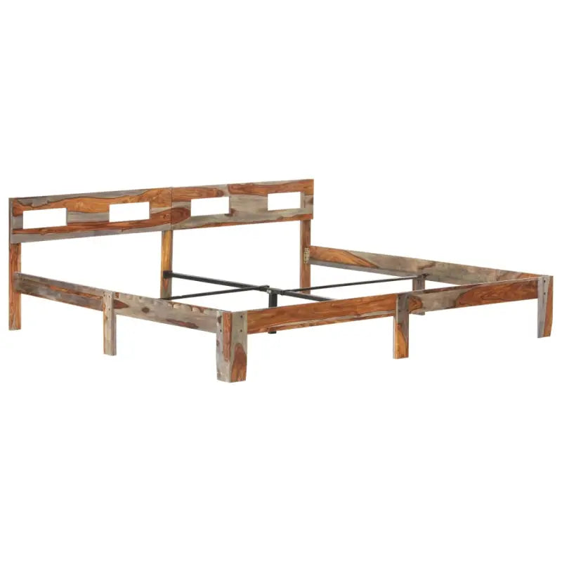 Massief houten bedframe voor een elegante en klassieke slaapkamer sfeer - 200 x 200 cm - Bedden & bedframes