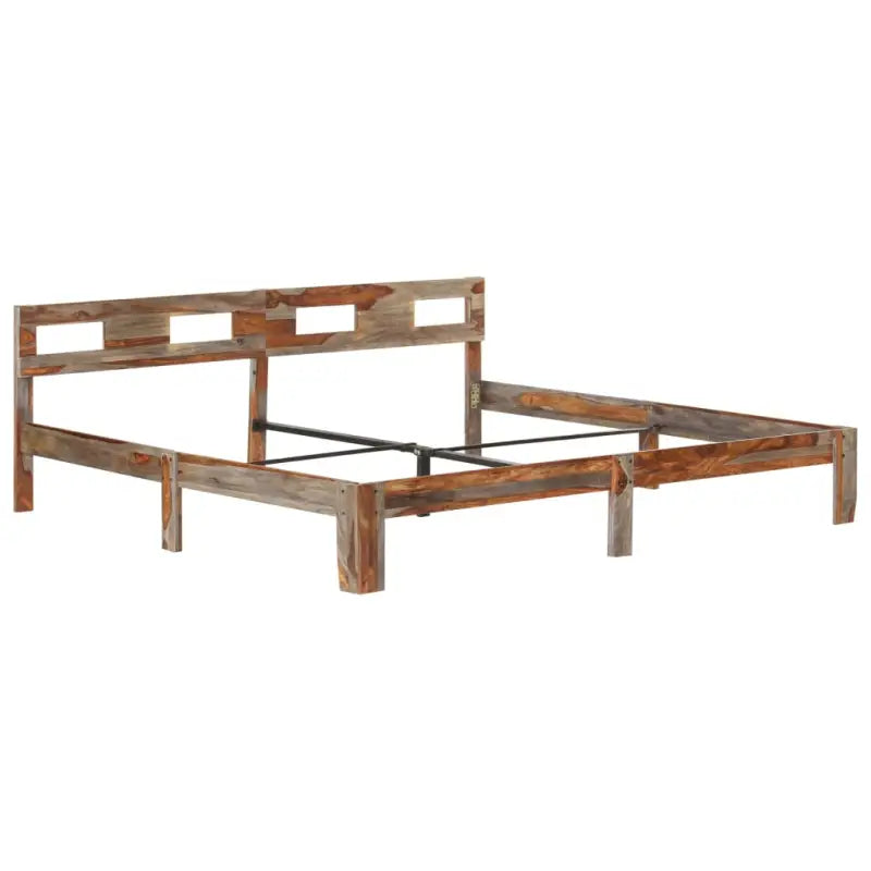Massief houten bedframe voor een elegante en klassieke slaapkamer sfeer - 200 x 200 cm - Bedden & bedframes