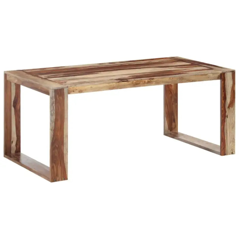 Massief Houten Eettafel met Rustieke Charm - Donkerbruin / 180 x 90 x 76 cm / 1 - Eettafels