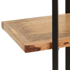 Massief mangohout boekenkast met 4 lagen voor woon en kantoor - 1 / 160 cm / 35 cm - Boekenkasten